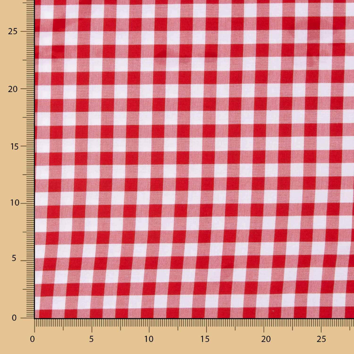 Tablecloth Fabric Red Square 13mm - Ribes y Casals