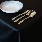Plain Satin Table Linen Black - Ribes y Casals