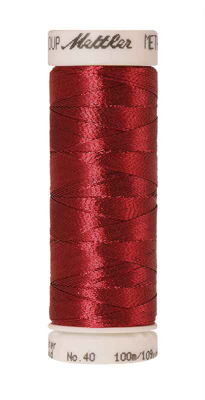 Mettler Red Metallic Thread - Ribes y Casals