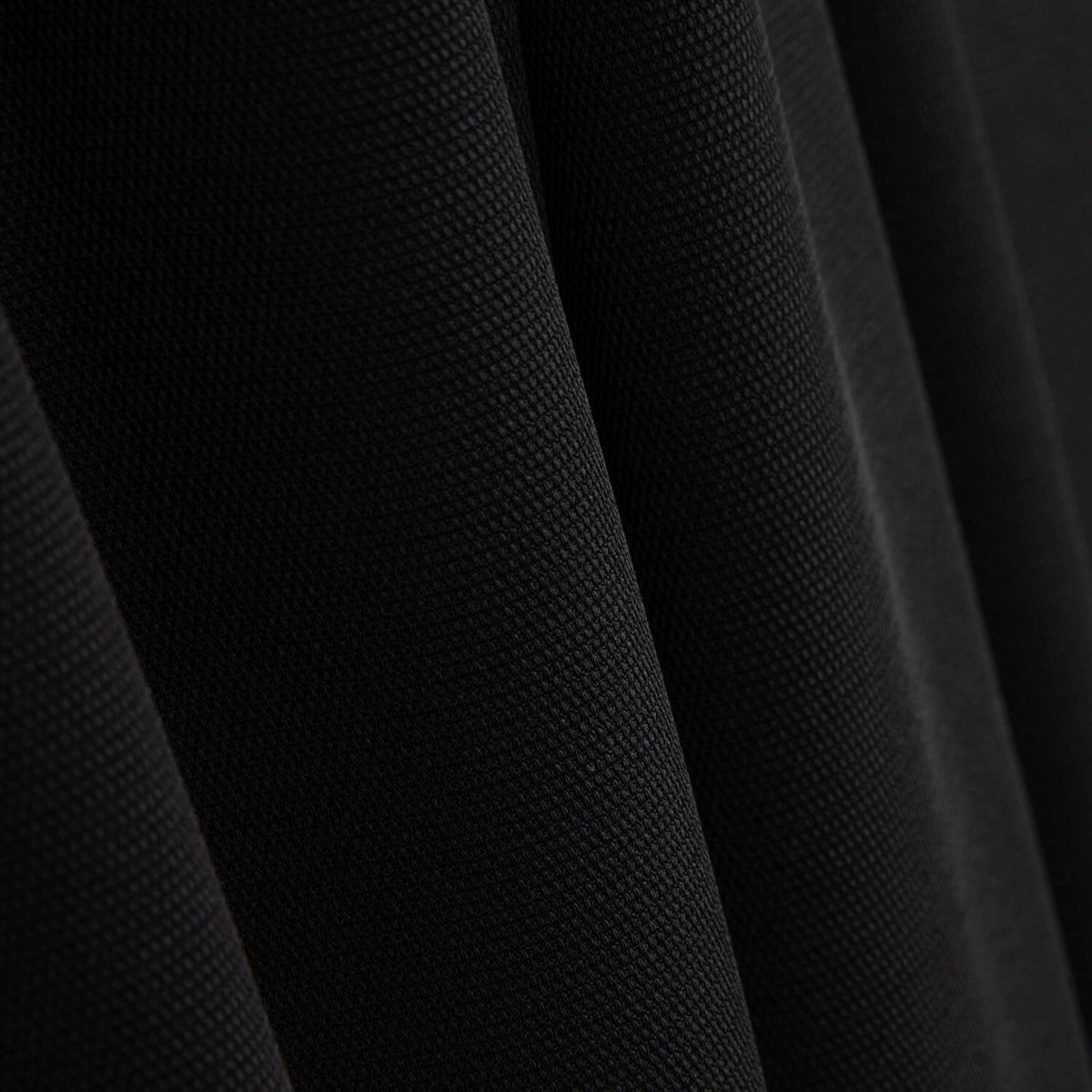 Fine Black Polyester Piqué - Ribes y Casals