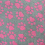 Minky Footprints Pink - Ribes y Casals