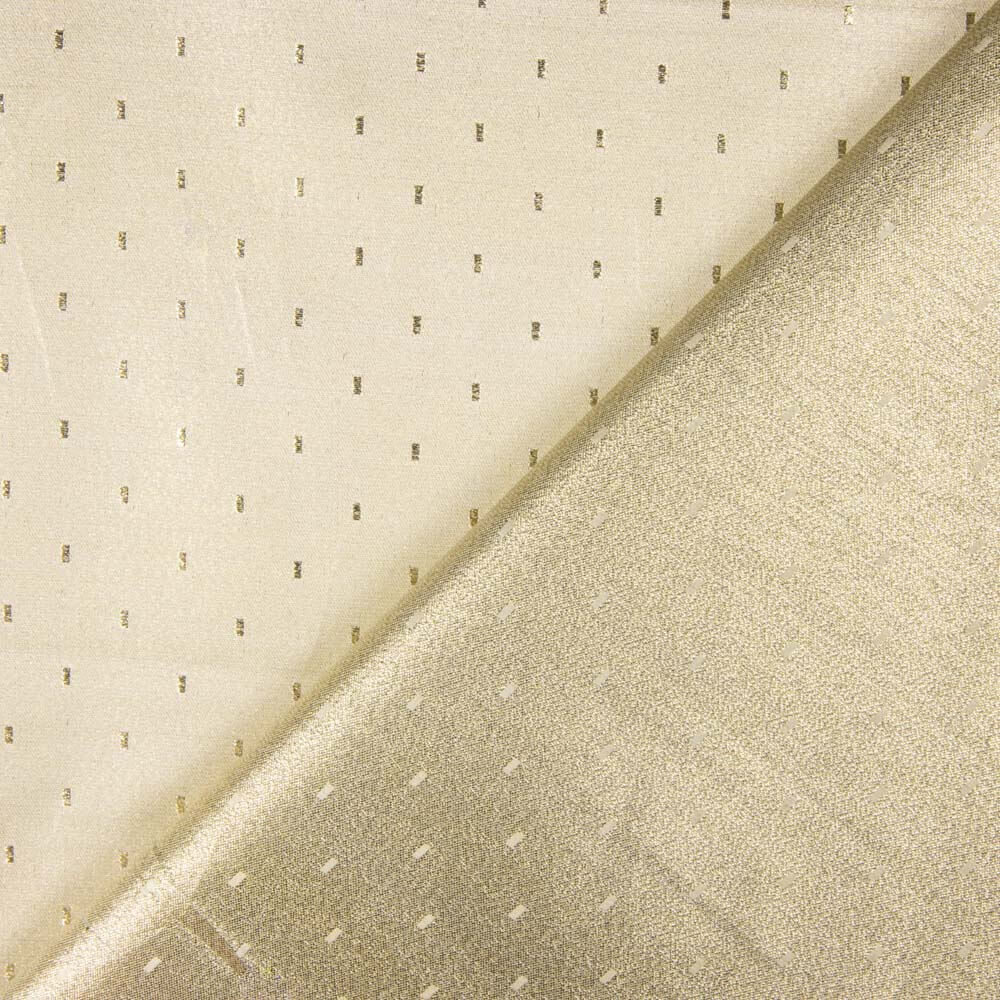 White Gold Plumeti Brocade - Ribes y Casals