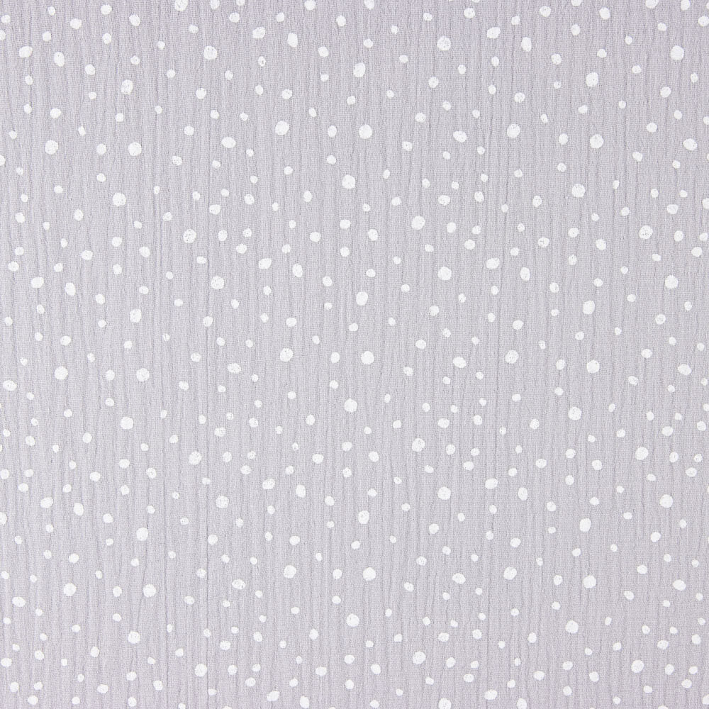 Baby Cotton Muslin with Grey Spots - Ribes y Casals