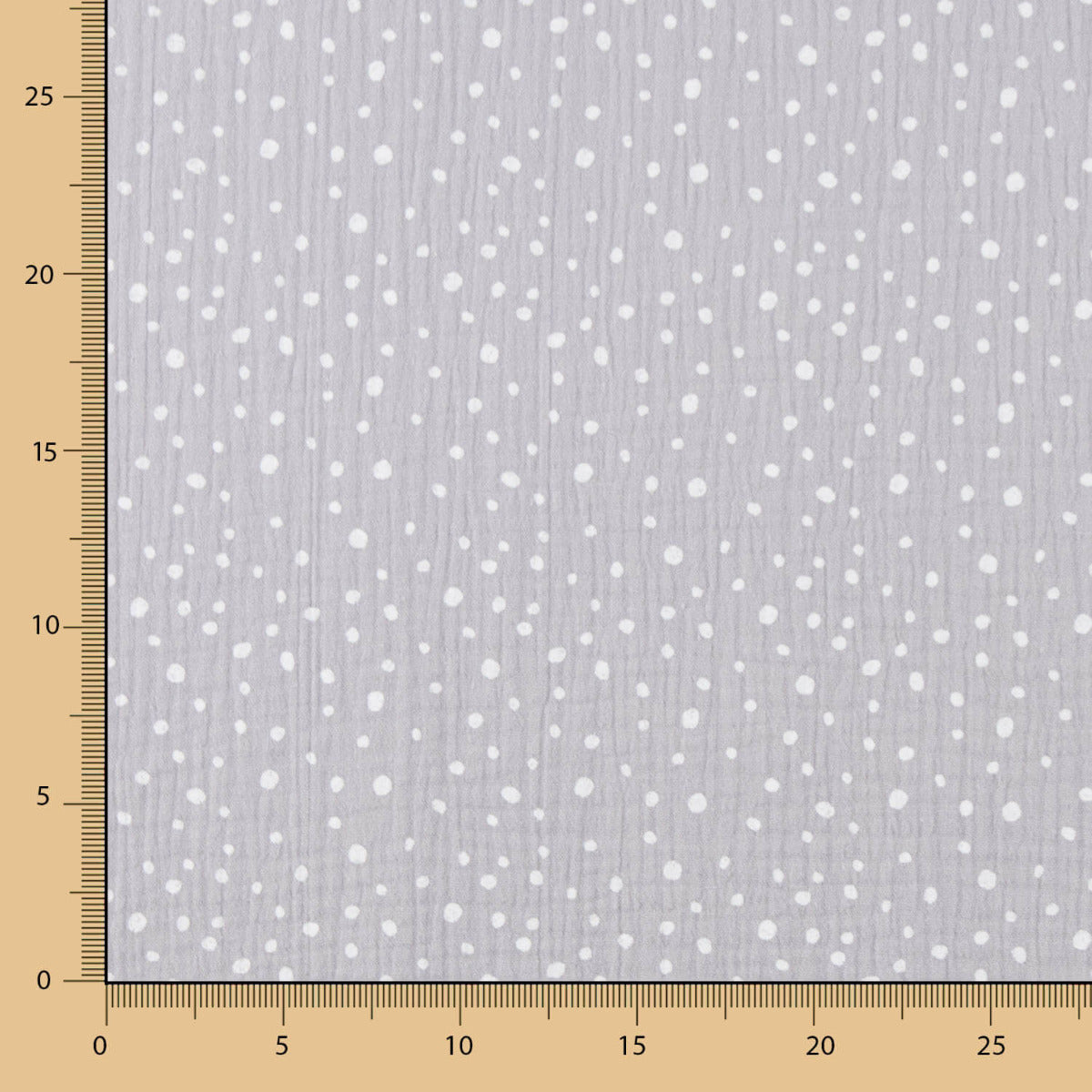 Baby Cotton Muslin with Grey Spots - Ribes y Casals
