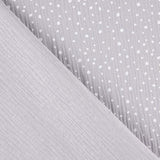 Baby Cotton Muslin with Grey Spots - Ribes y Casals