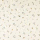 Double-Faced Muslin Animals Kids Cream - Ribes y Casals