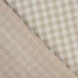 Double-Faced Muslin Checks Beige - Ribes y Casals