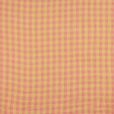 Double-Faced Checked Muslin Pink-Melon - Ribes y Casals