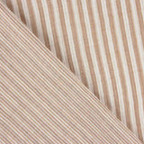 Double-Faced Muslin Stripes Caramel-White - Ribes y Casals