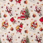 Traditional Santa Claus Christmas Printed Cotton Canvas - Ribes y Casals