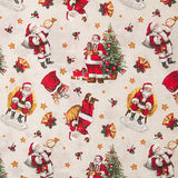 Traditional Santa Claus Christmas Printed Cotton Canvas - Ribes y Casals