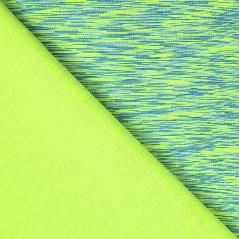 Striped Green Double Face Neoprene - Ribes y Casals