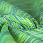 Striped Green Double Face Neoprene - Ribes y Casals