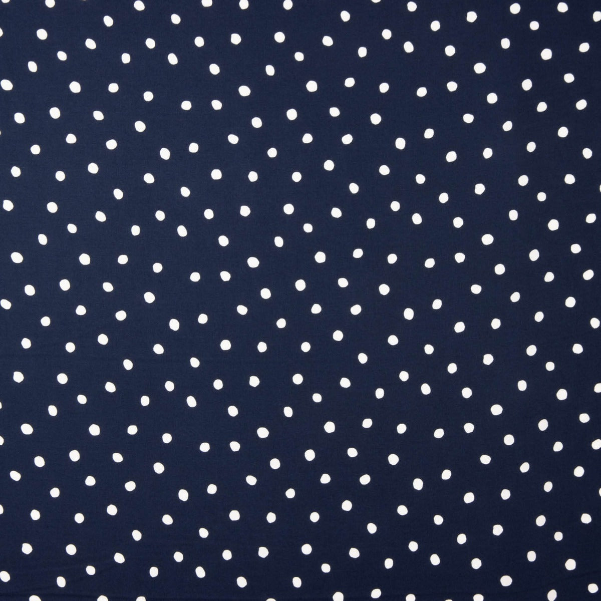 Navy Polka Dot Flat Viscose - Ribes y Casals