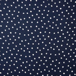Navy Polka Dot Flat Viscose - Ribes y Casals