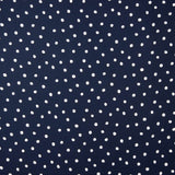 Navy Polka Dot Flat Viscose - Ribes y Casals