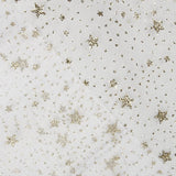 Golden Stars White Organza - Ribes y Casals