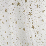 Golden Stars White Organza - Ribes y Casals