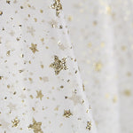 Golden Stars White Organza - Ribes y Casals