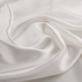 Retal Otomán Satén de Triacetato Blanco 135x145 cm - Ribes y Casals