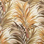 Ochre Tropical Palm Tree Printed Cotton Canvas - Ribes y Casals