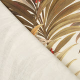 Ochre Tropical Palm Tree Printed Cotton Canvas - Ribes y Casals
