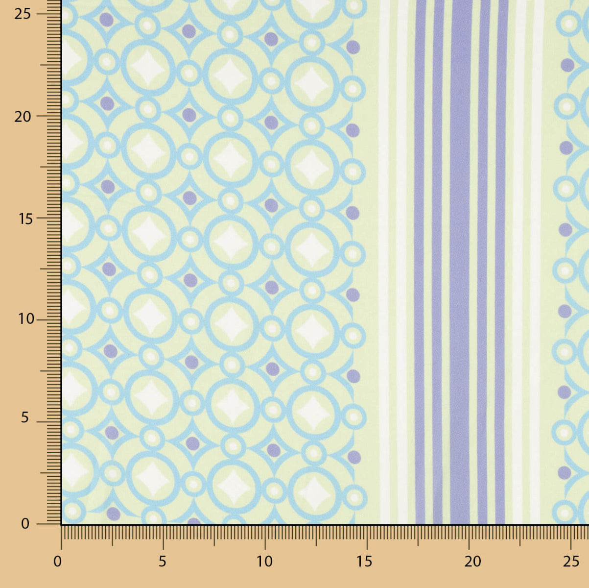 Lilac Geometric Panel Satin - Ribes y Casals