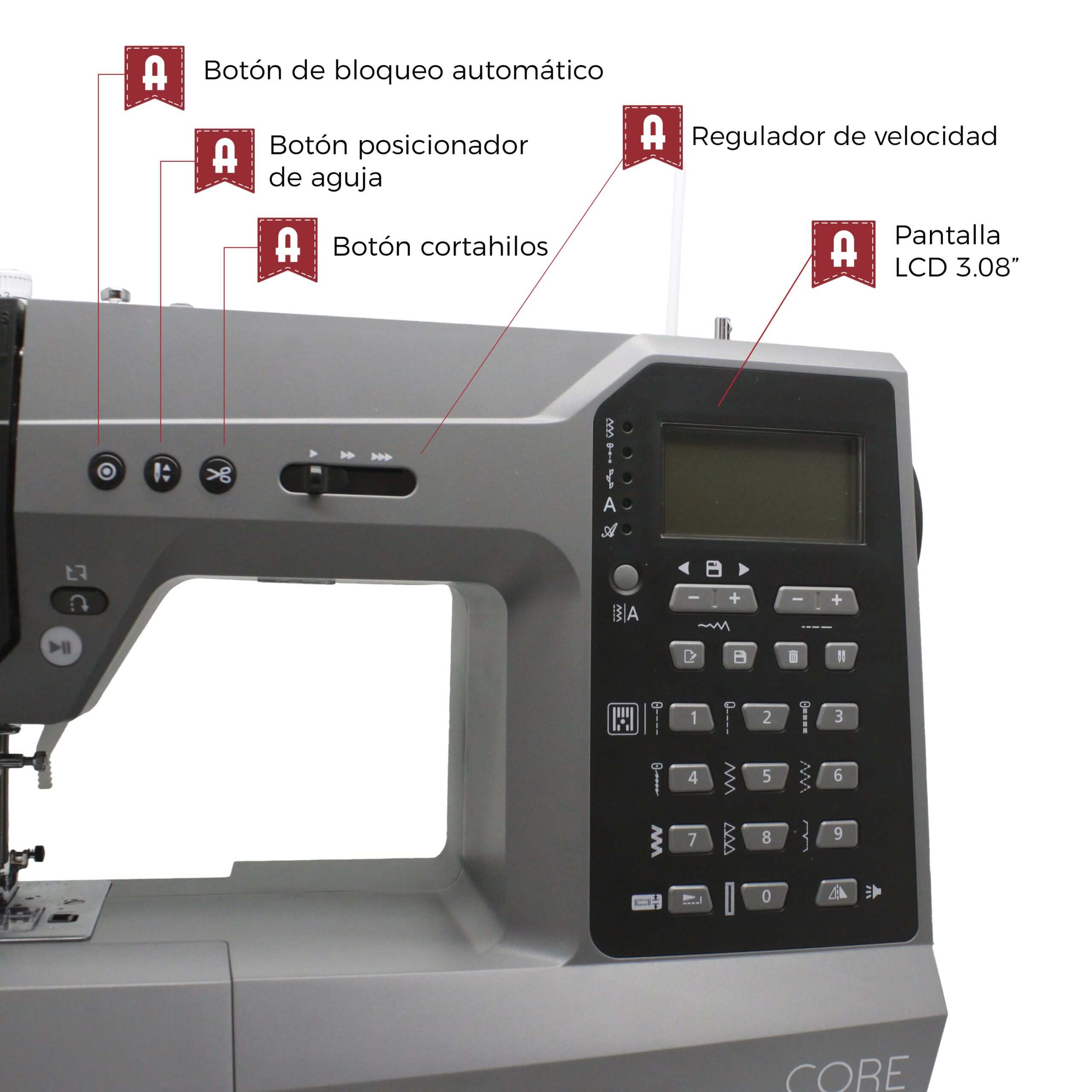 Alfa core heavy-duty sewing machine - Ribes y Casals