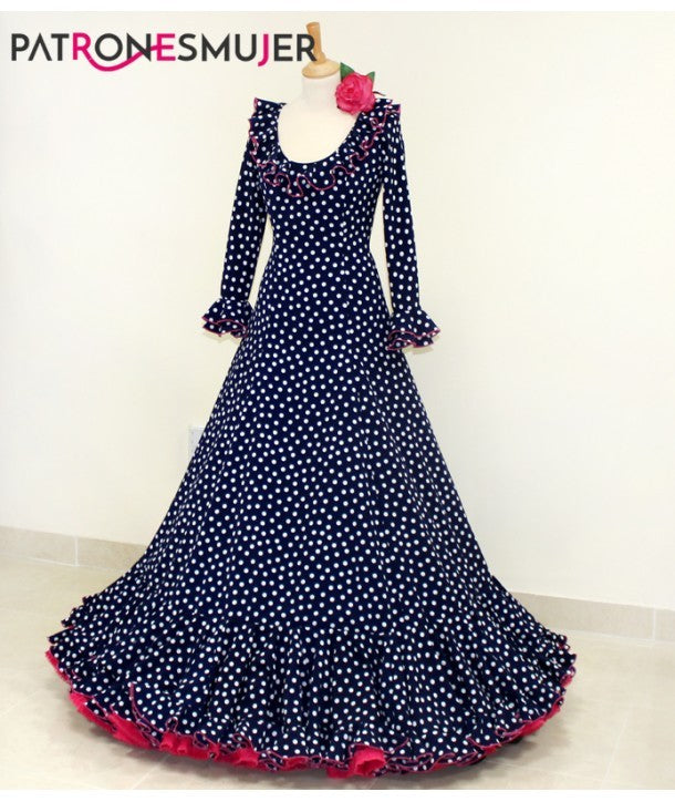 Flamenco Dress Pattern Nejas Girl - Ribes y Casals