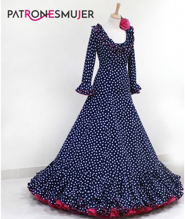 Flamenco Dress Pattern Nejas Girl - Ribes y Casals