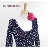 Flamenco Dress Pattern Nejas Girl - Ribes y Casals