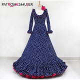 Flamenco Dress Pattern Nejas Girl - Ribes y Casals