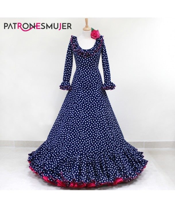 Flamenco Dress Pattern Nejas Girl - Ribes y Casals