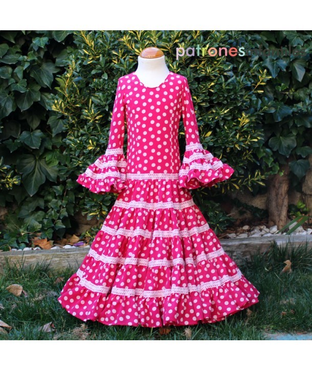 Flamenco Dress Pattern Canastero Girl - Ribes y Casals