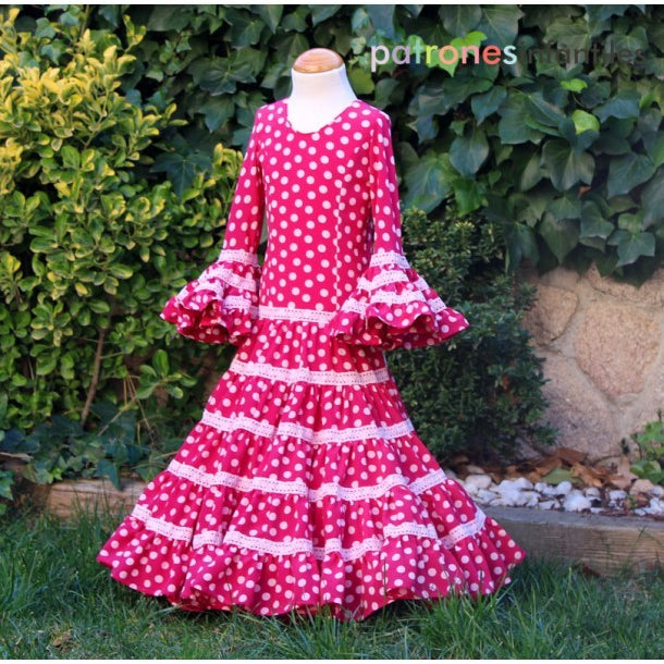 Flamenco Dress Pattern Canastero Girl - Ribes y Casals