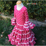 Flamenco Dress Pattern Canastero Girl - Ribes y Casals