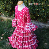 Flamenco Dress Pattern Canastero Girl - Ribes y Casals