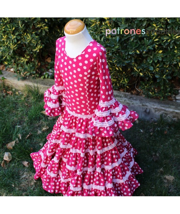 Flamenco Dress Pattern Canastero Girl - Ribes y Casals
