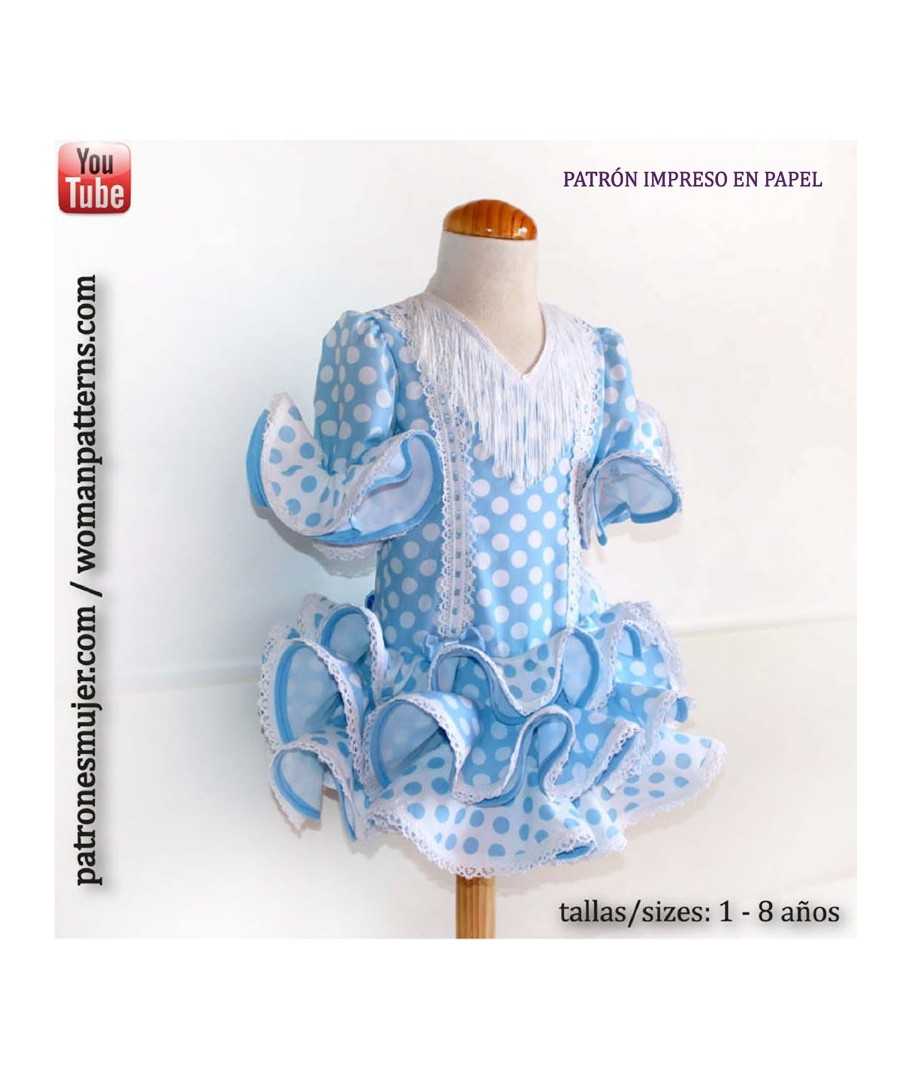 Patrón Flamenca Infantil Corto - Ribes y Casals