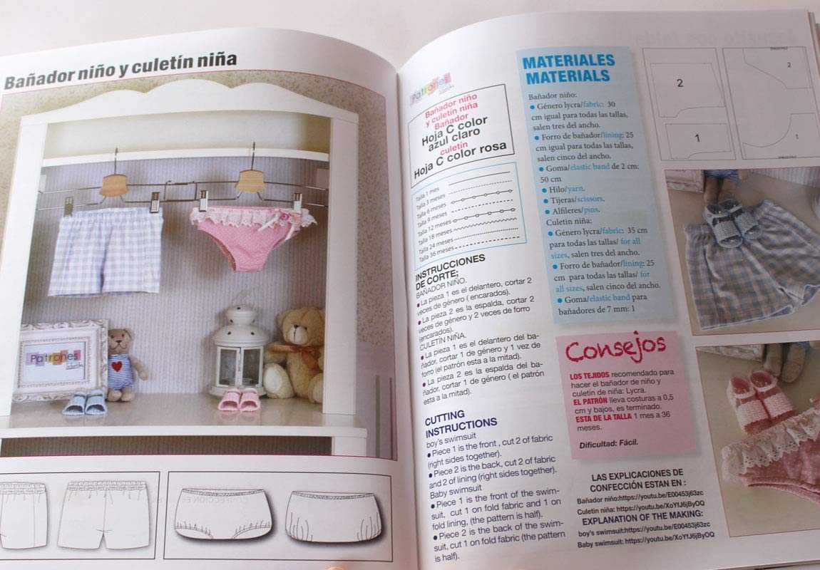 Magazine Sewing Patterns Baby Fashion Nº2 - Ribes y Casals