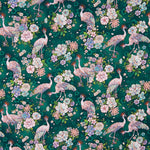 Dark Green Crane Cotton Patchwork - Ribes y Casals