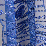 Retal Pedrería Tul Janine Azulón 55x130cm - Ribes y Casals