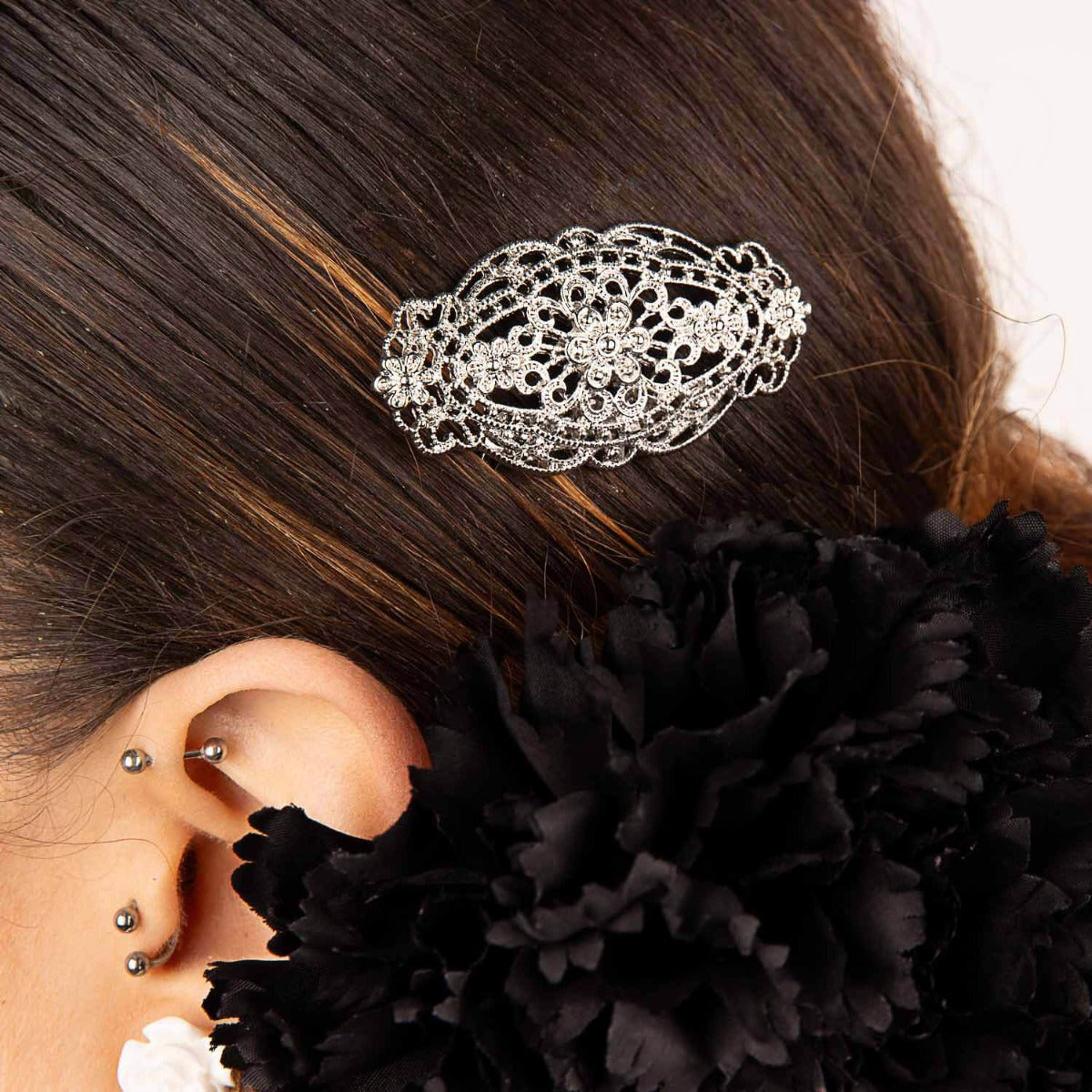Silver Filigree Flamenco Hair Comb - Ribes y Casals