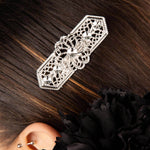 Silver Geometric Floral Flamenco Hair Comb - Ribes y Casals