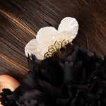 Flamenco Hair Comb – Nacre-effect Leaves - Ribes y Casals