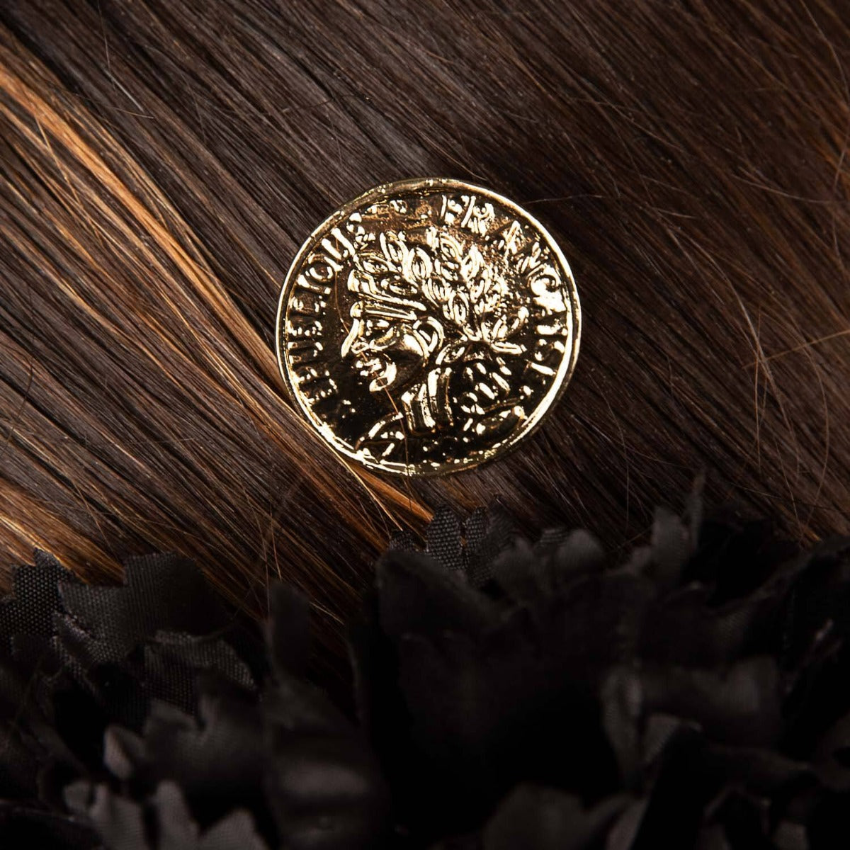 Gold Flamenco Hair Comb – Coin Design - Ribes y Casals