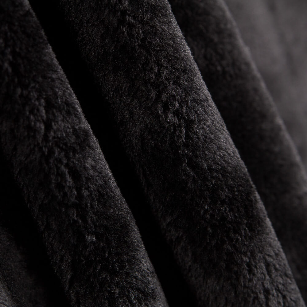 Shiny Faux Fur Black - Ribes y Casals