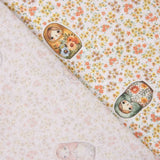 Printed Cotton Percale – Matryoshkas y Flowers - Ribes y Casals