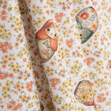 Printed Cotton Percale – Matryoshkas y Flowers - Ribes y Casals