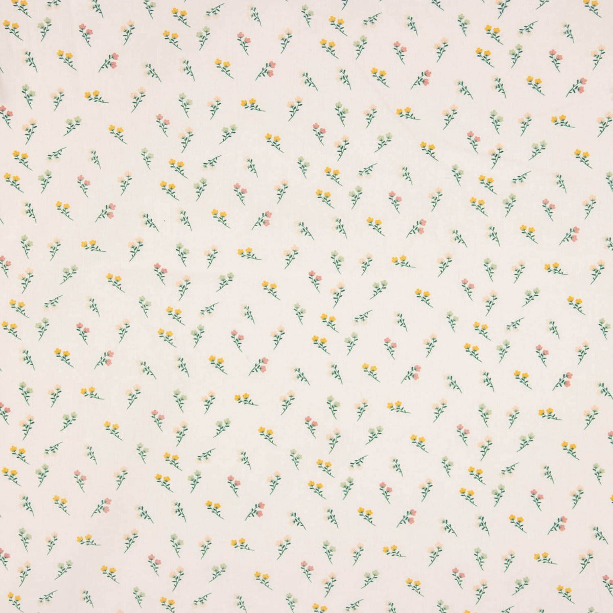 Printed Cotton Percale – Small Floral Bouquets - Ribes y Casals